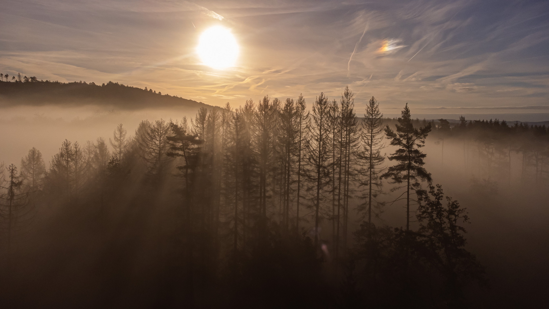 Sonnenaufgang im Nebel