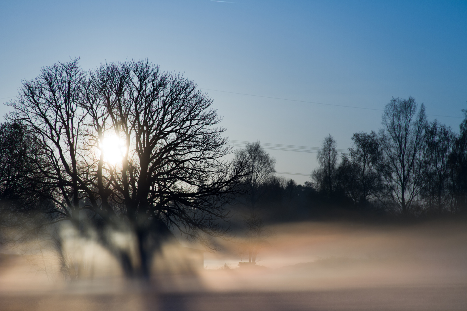 Sonnenaufgang im Nebel