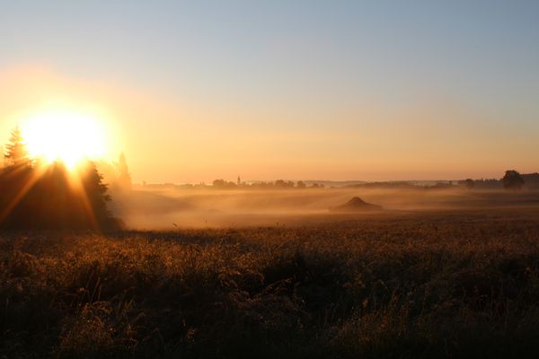 Sonnenaufgang im Nebel