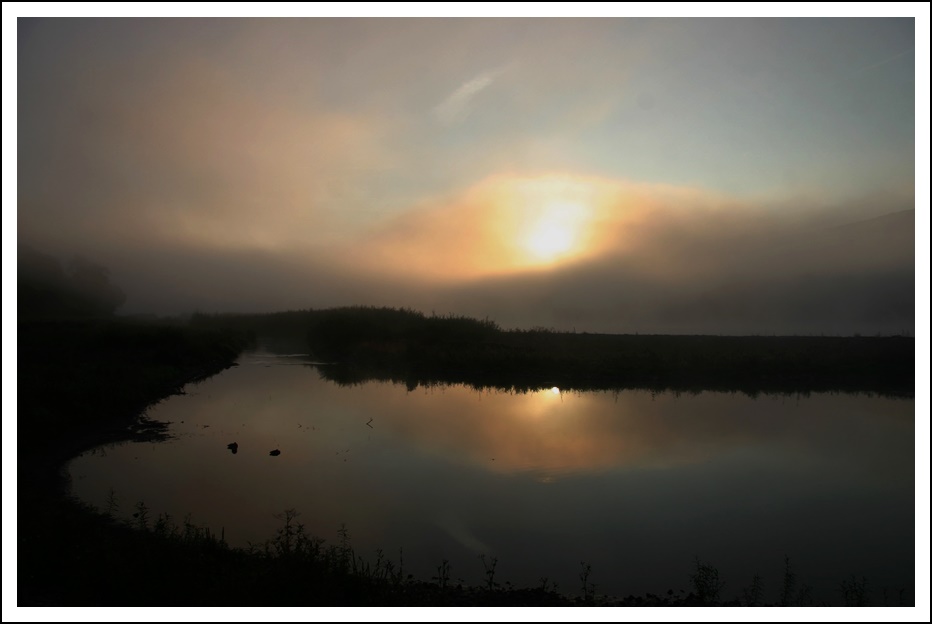 Sonnenaufgang im Nebel