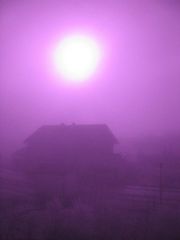 Sonnenaufgang im Nebel