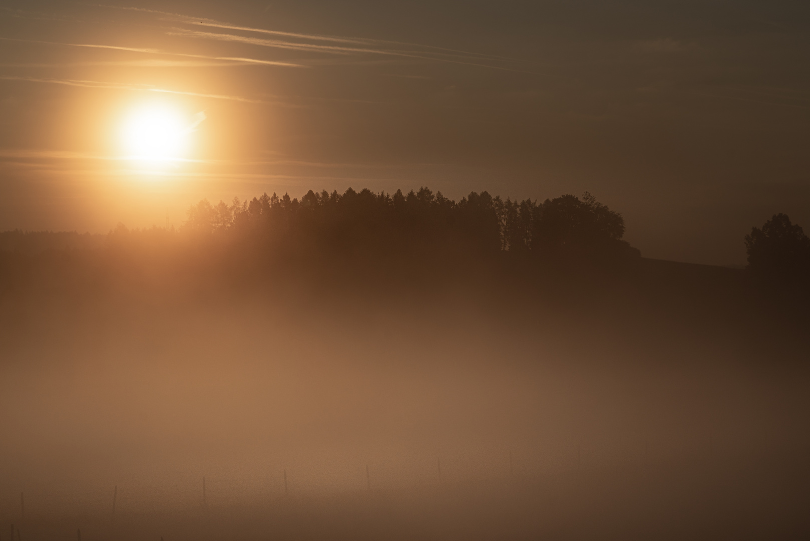 Sonnenaufgang im Nebel