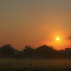 Sonnenaufgang im Nebel der Isar
