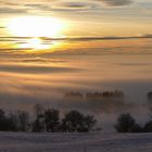 Sonnenaufgang im Nebel