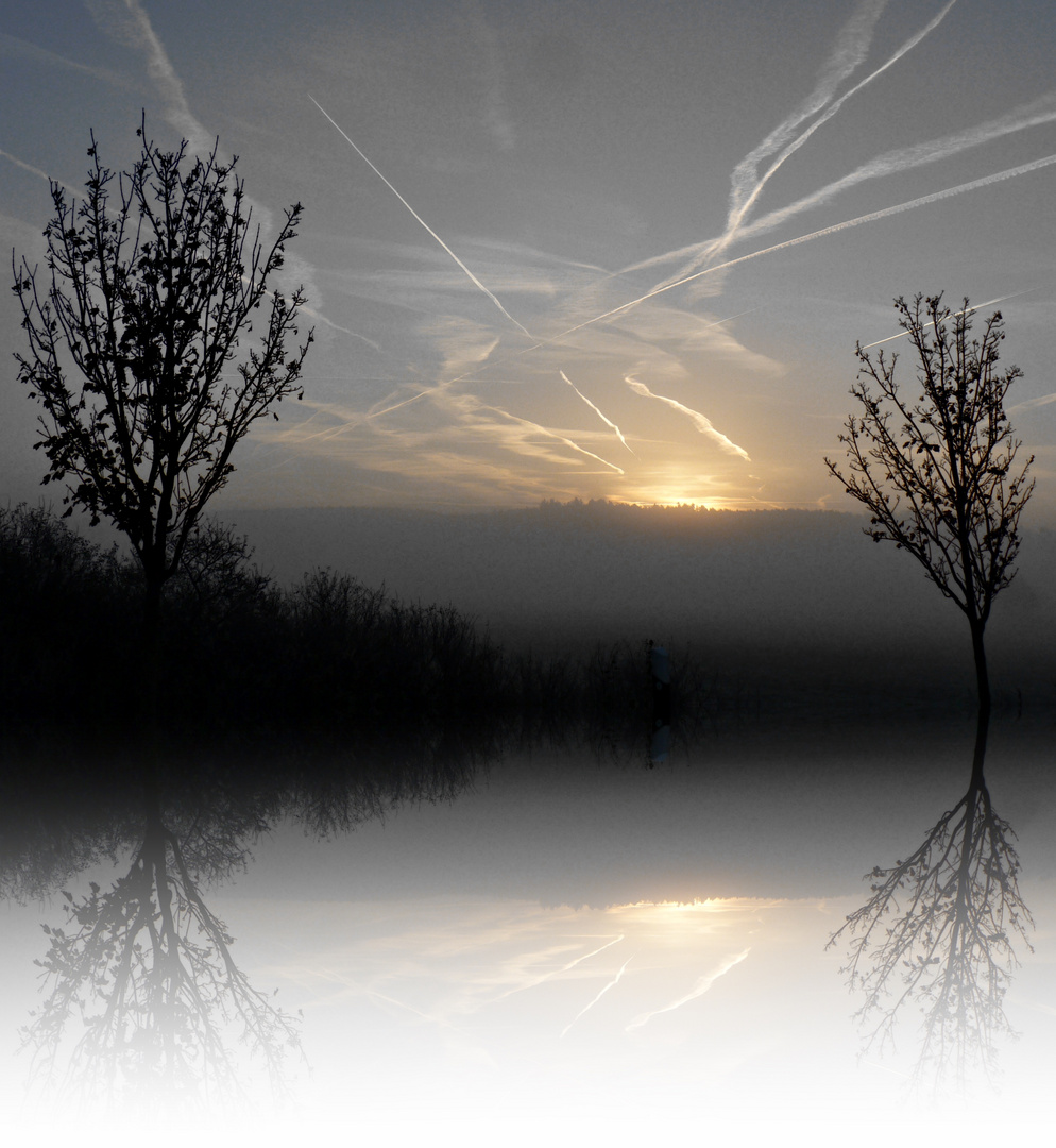 Sonnenaufgang im Nebel