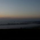 Sonnenaufgang im Nebel über Langenlonsheim