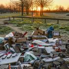 Sonnenaufgang im neuen Jahr in Berlin-Rudow