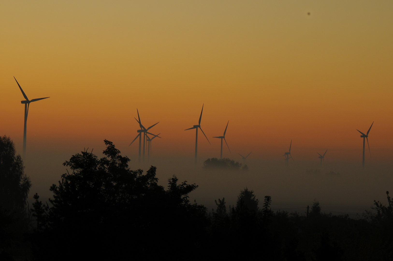 Sonnenaufgang im Oderbruch