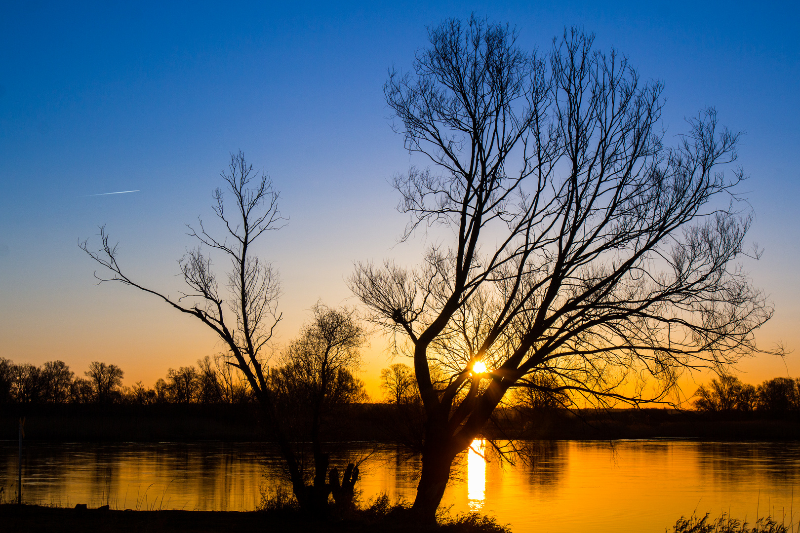 Sonnenaufgang im Oderbruch-Groß Neuendorf