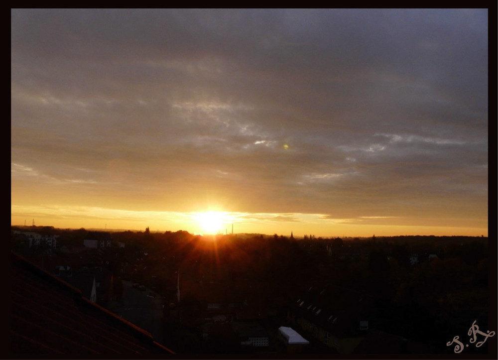 Sonnenaufgang im Oktober 1