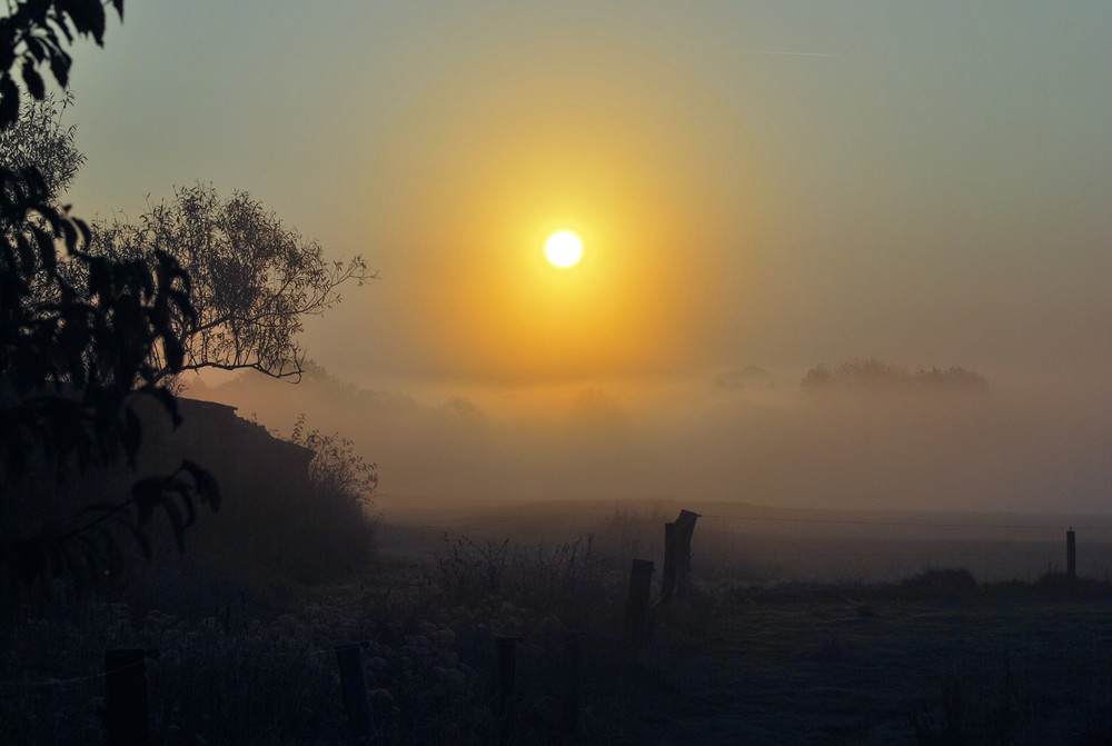 Sonnenaufgang im Oktober