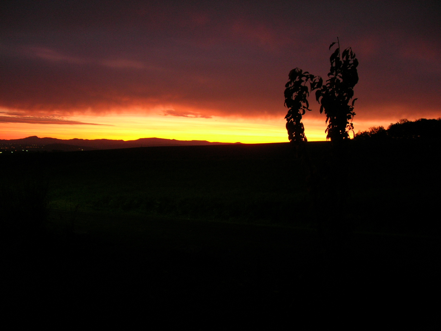 Sonnenaufgang im Oktober