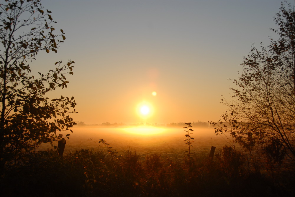 Sonnenaufgang im Oktober