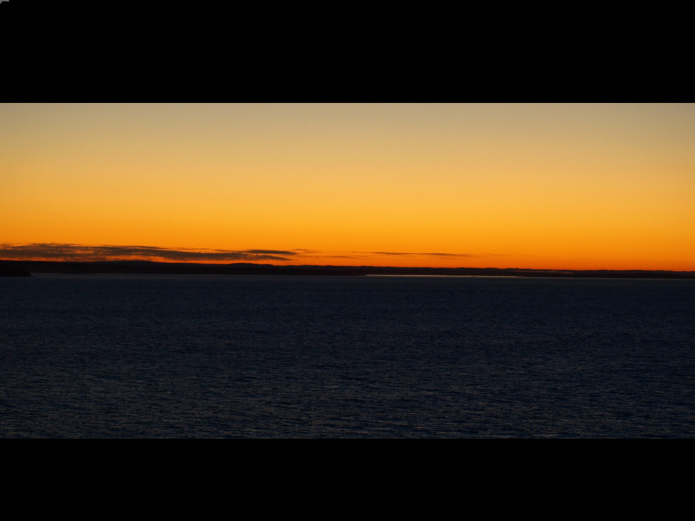 Sonnenaufgang im Oslofjord