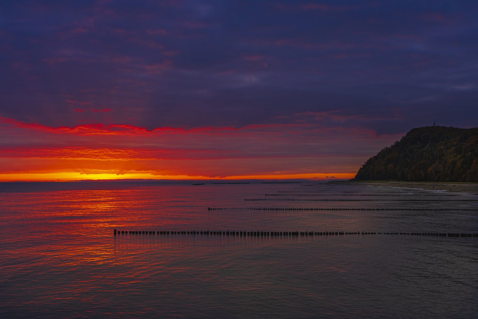 Sonnenaufgang im Ostseebad Koserow