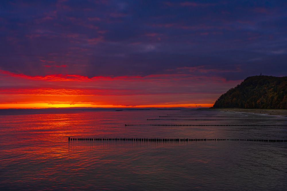 Sonnenaufgang im Ostseebad Koserow