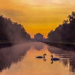 Sonnenaufgang im Park