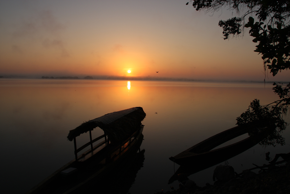 Sonnenaufgang im Peten