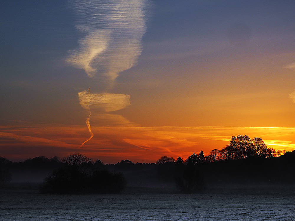 Sonnenaufgang im Recknitztal-Laage