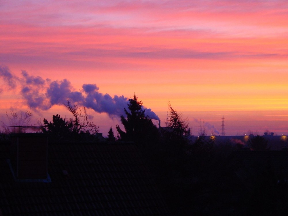 Sonnenaufgang im Ruhrgebiet