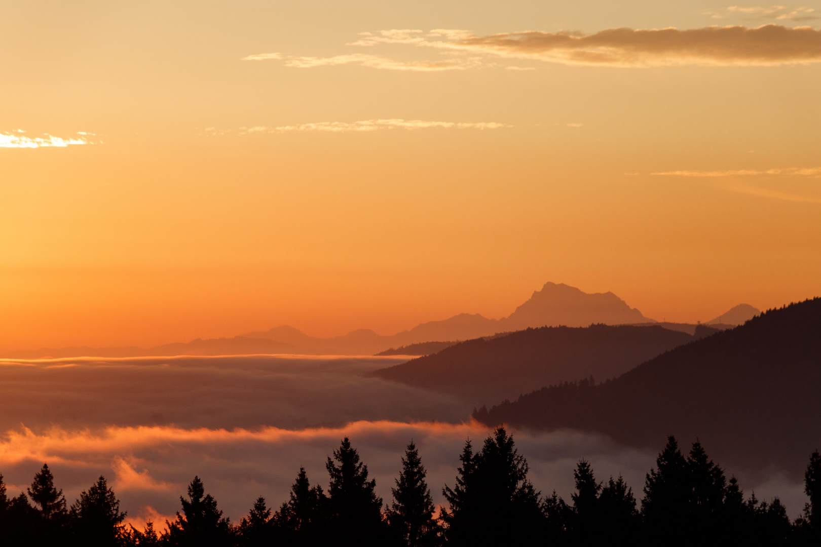 Sonnenaufgang im Salzkammergut