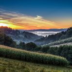 Sonnenaufgang im Sauerland