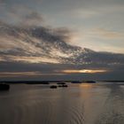 Sonnenaufgang im Schärengarten vor Stockholm