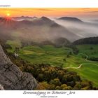 Sonnenaufgang im Schweizer Jura