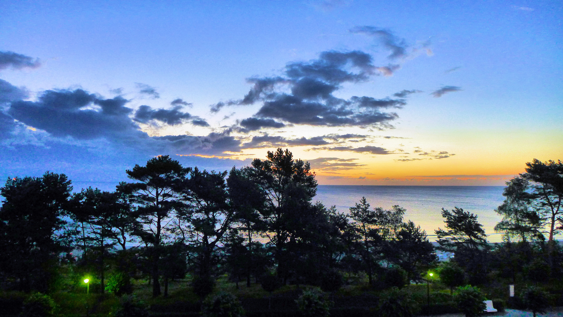 Sonnenaufgang im Seebad Binz