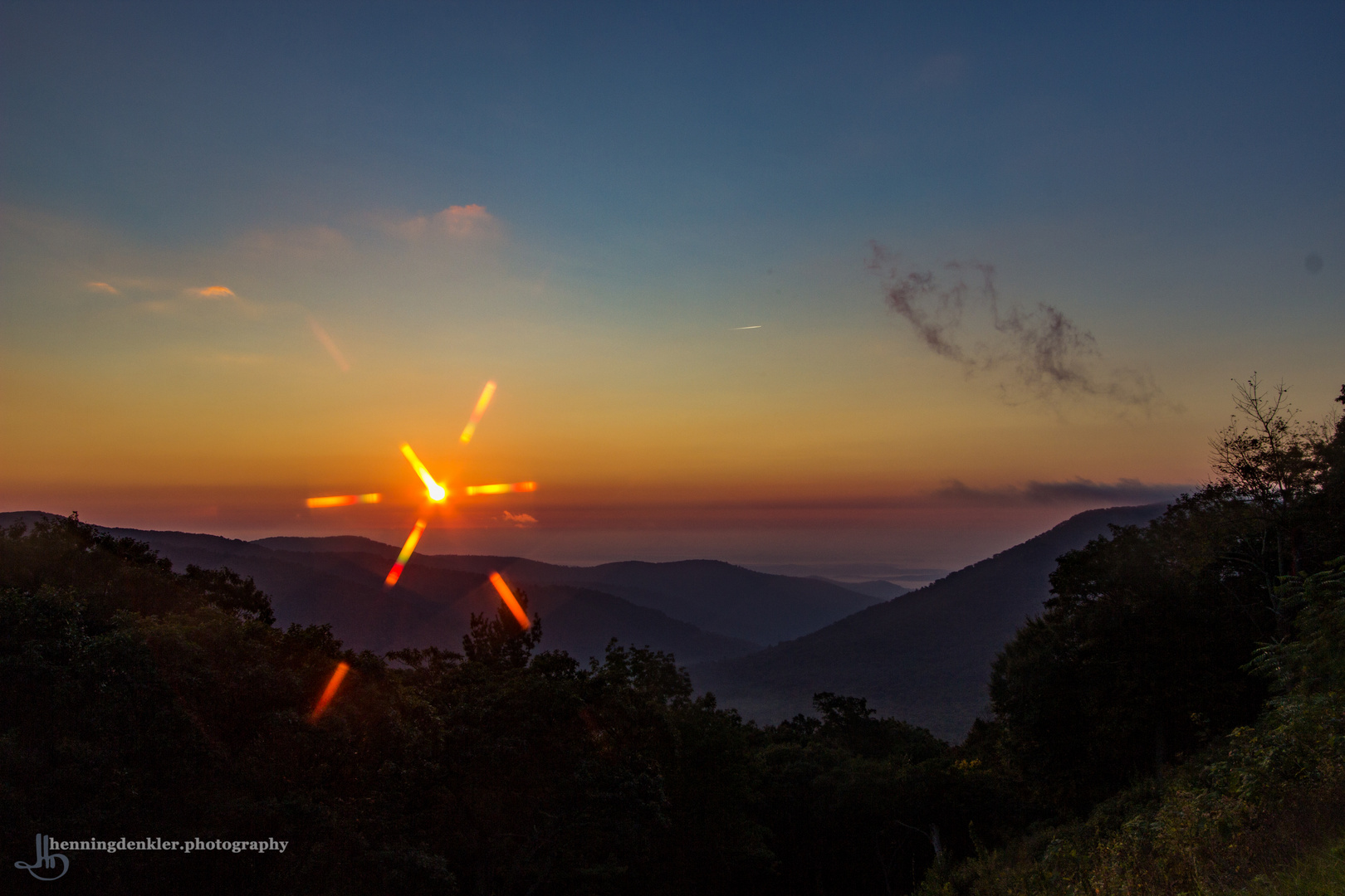 Sonnenaufgang im Shenandoah Nationalpark