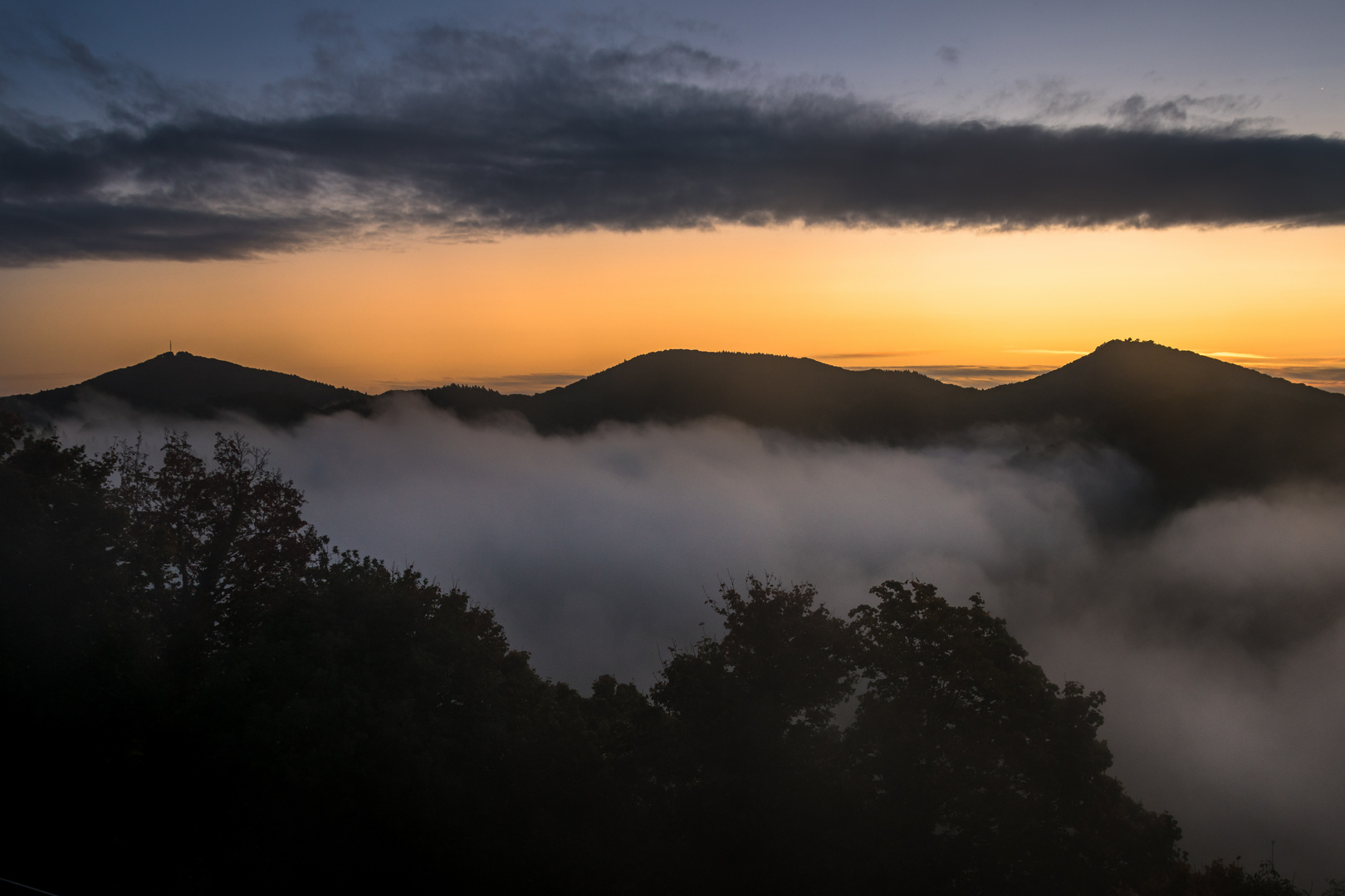 Sonnenaufgang im Siebengebirge