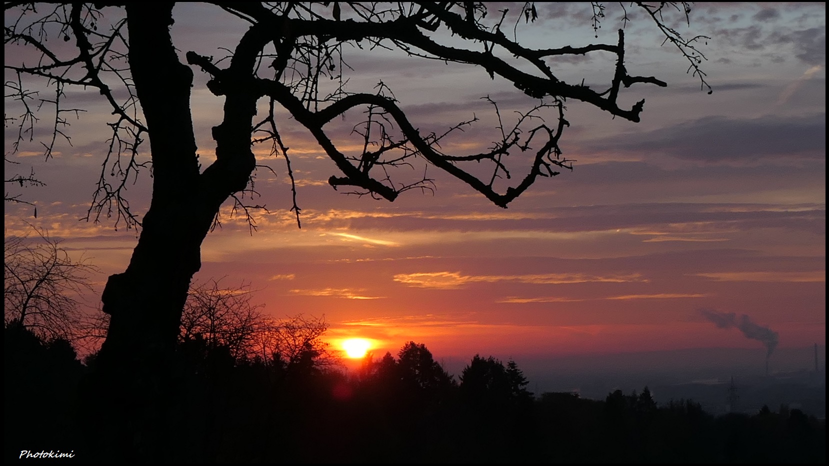 Sonnenaufgang im Spätherbst