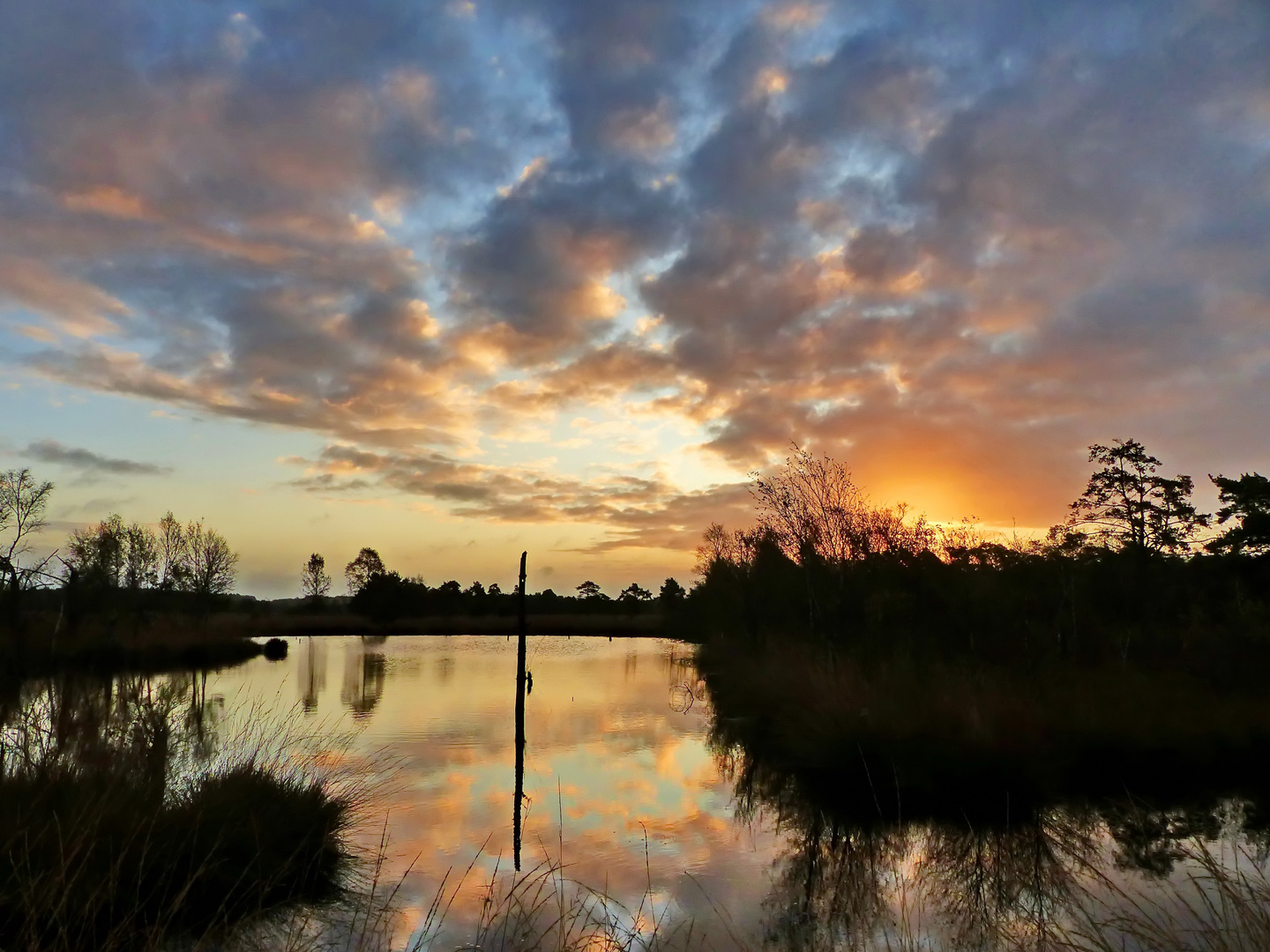 Sonnenaufgang im Spiegel