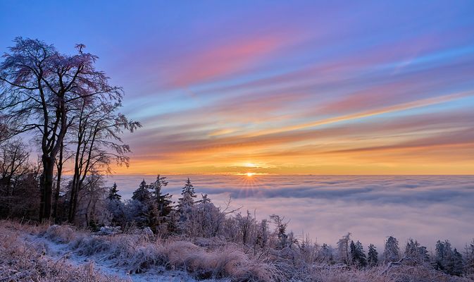 Sonnenaufgang im Taunus
