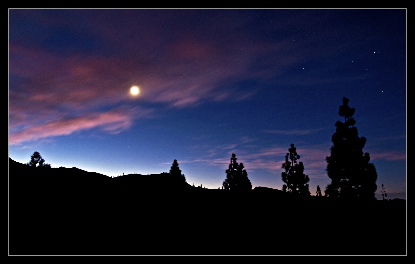 Sonnenaufgang im Teide Nationalpark...