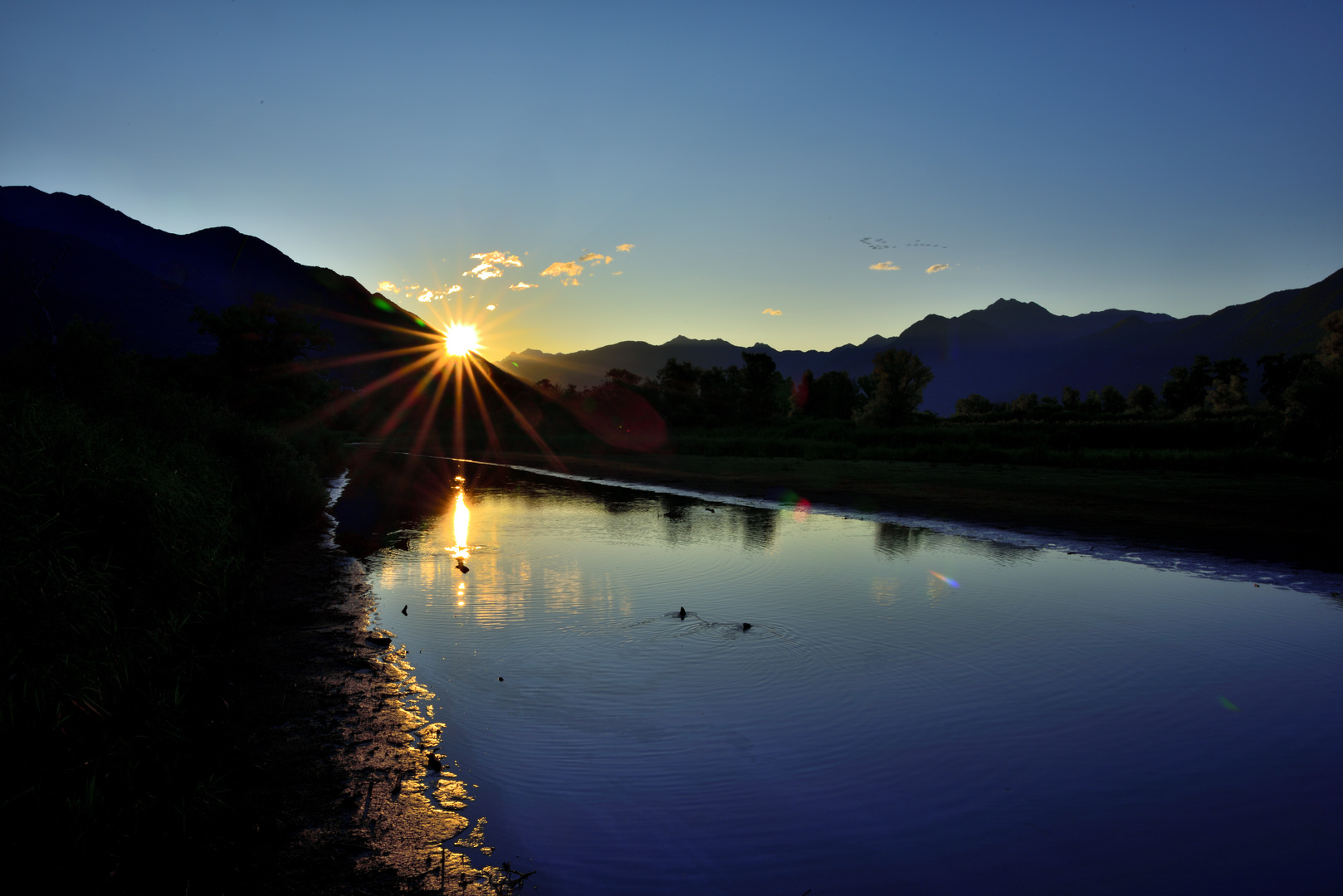 Sonnenaufgang im Tessin