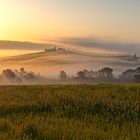 Sonnenaufgang im Val d` Orcia