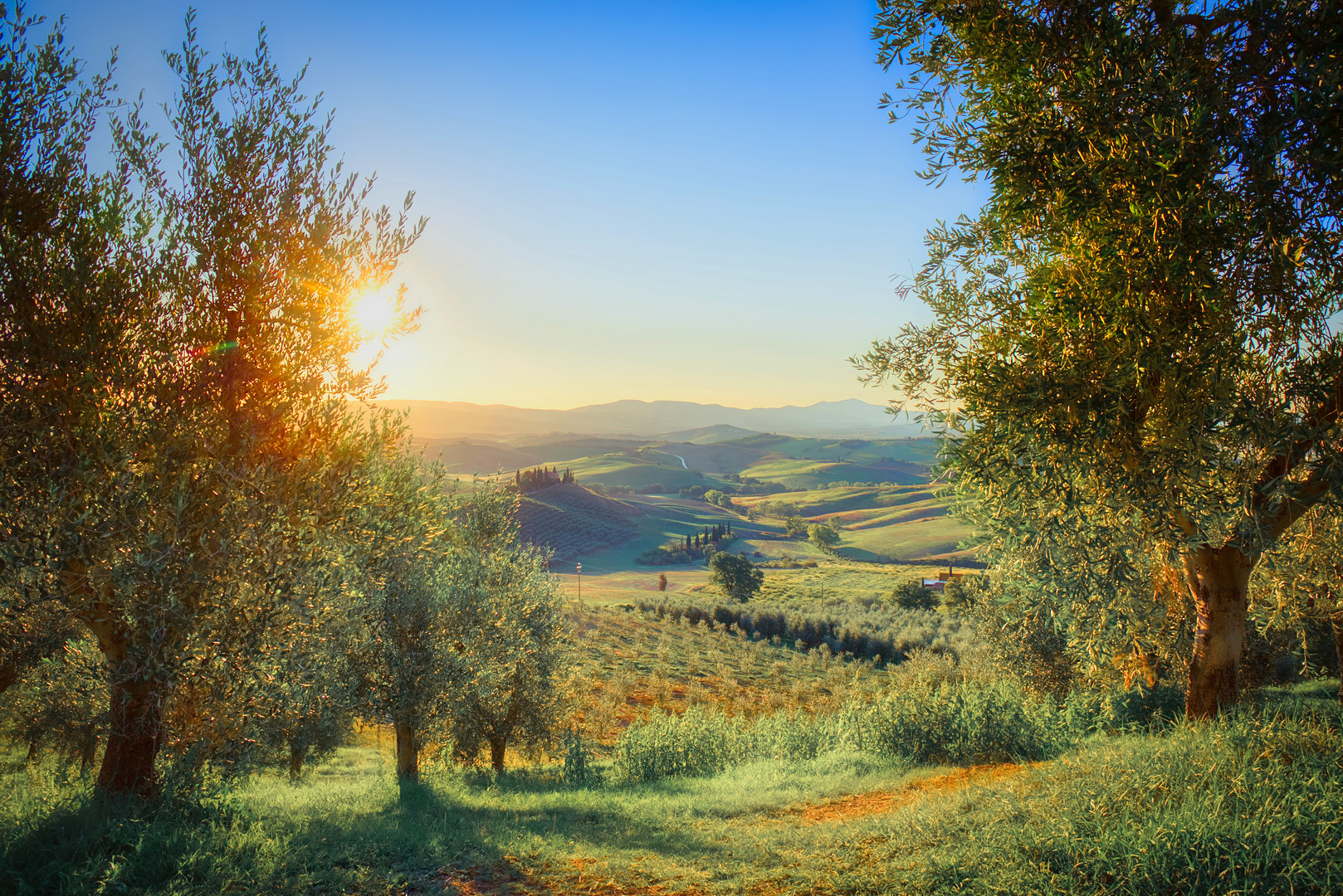 Sonnenaufgang im Val d'Orcia_Toskana (6)