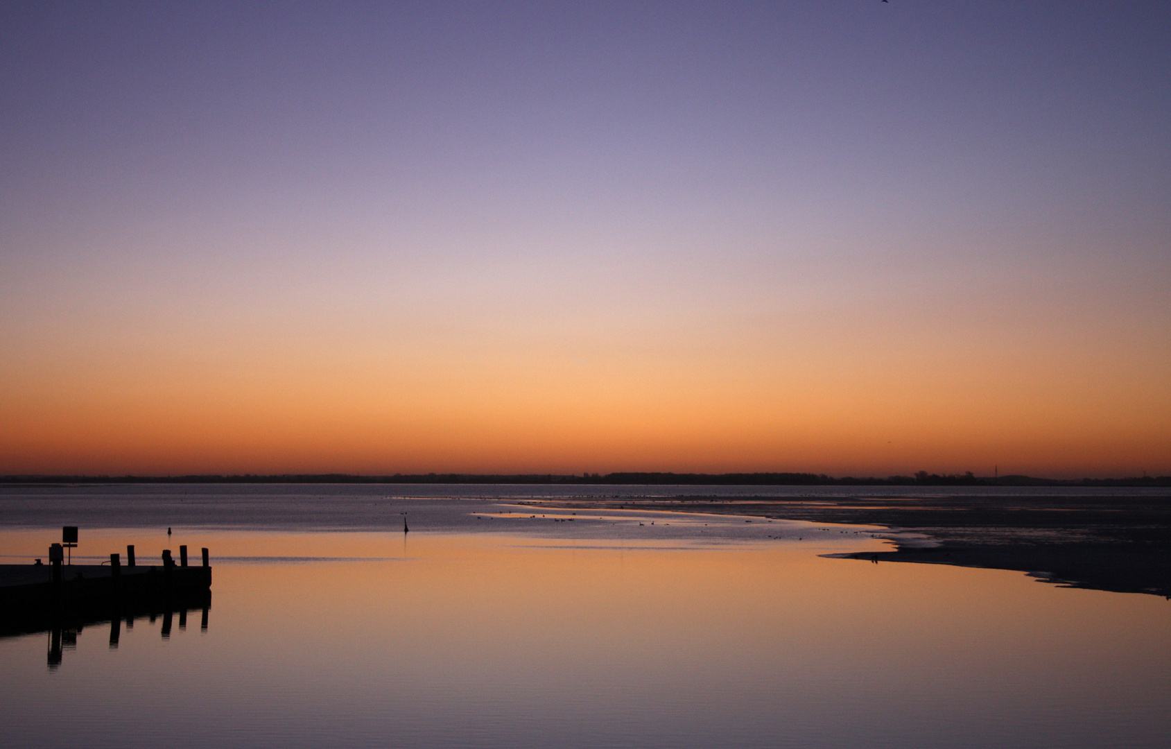 Sonnenaufgang im Vitter Hafen