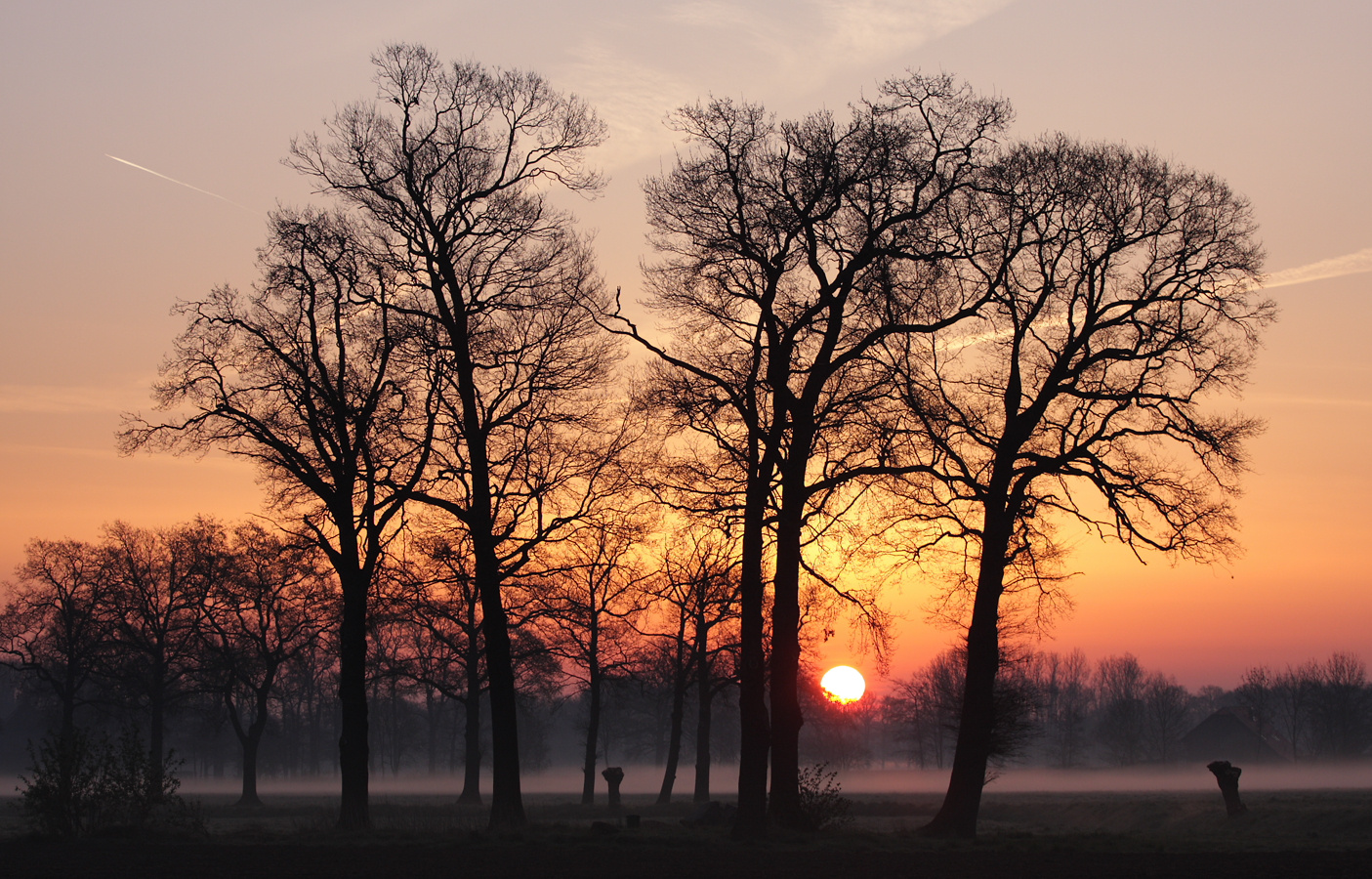 Sonnenaufgang im Vorster Feld bei Wachtendonk