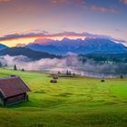 Sonnenaufgang im Wallgau