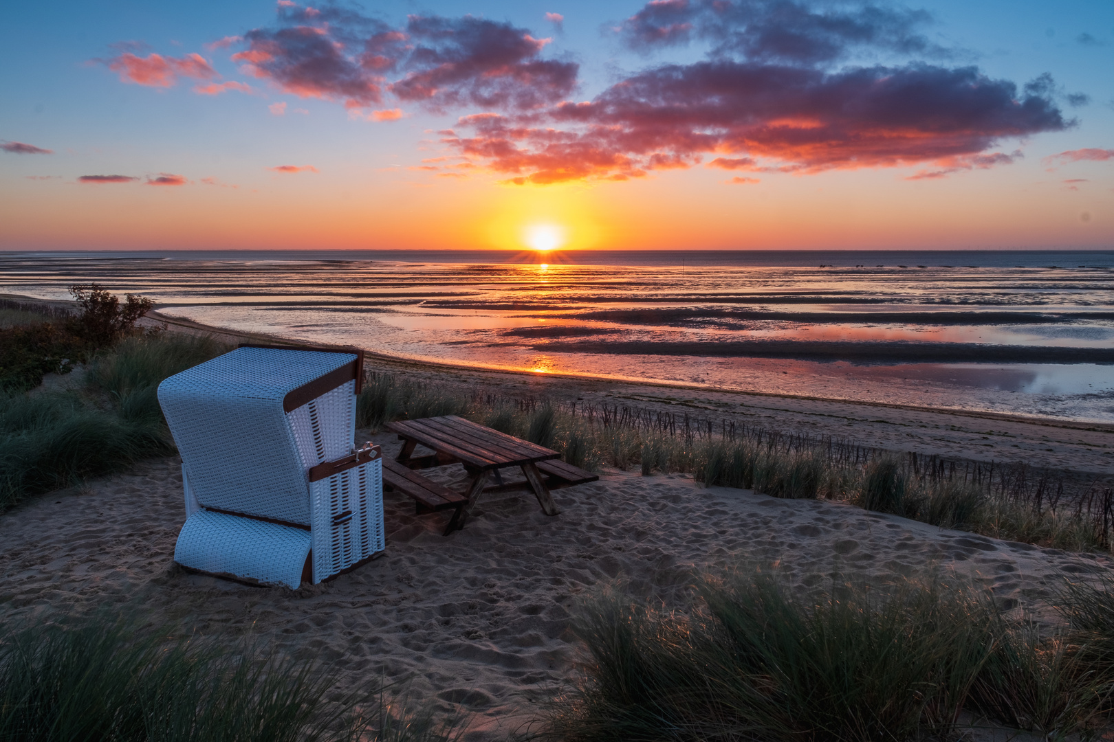 Sonnenaufgang im Wattenmeer-2