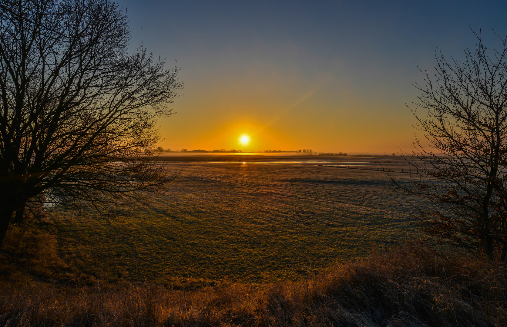 Sonnenaufgang im Wendland ...