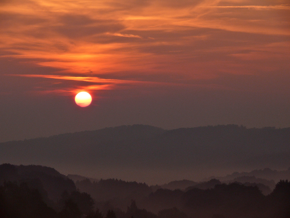 Sonnenaufgang im Westerwald