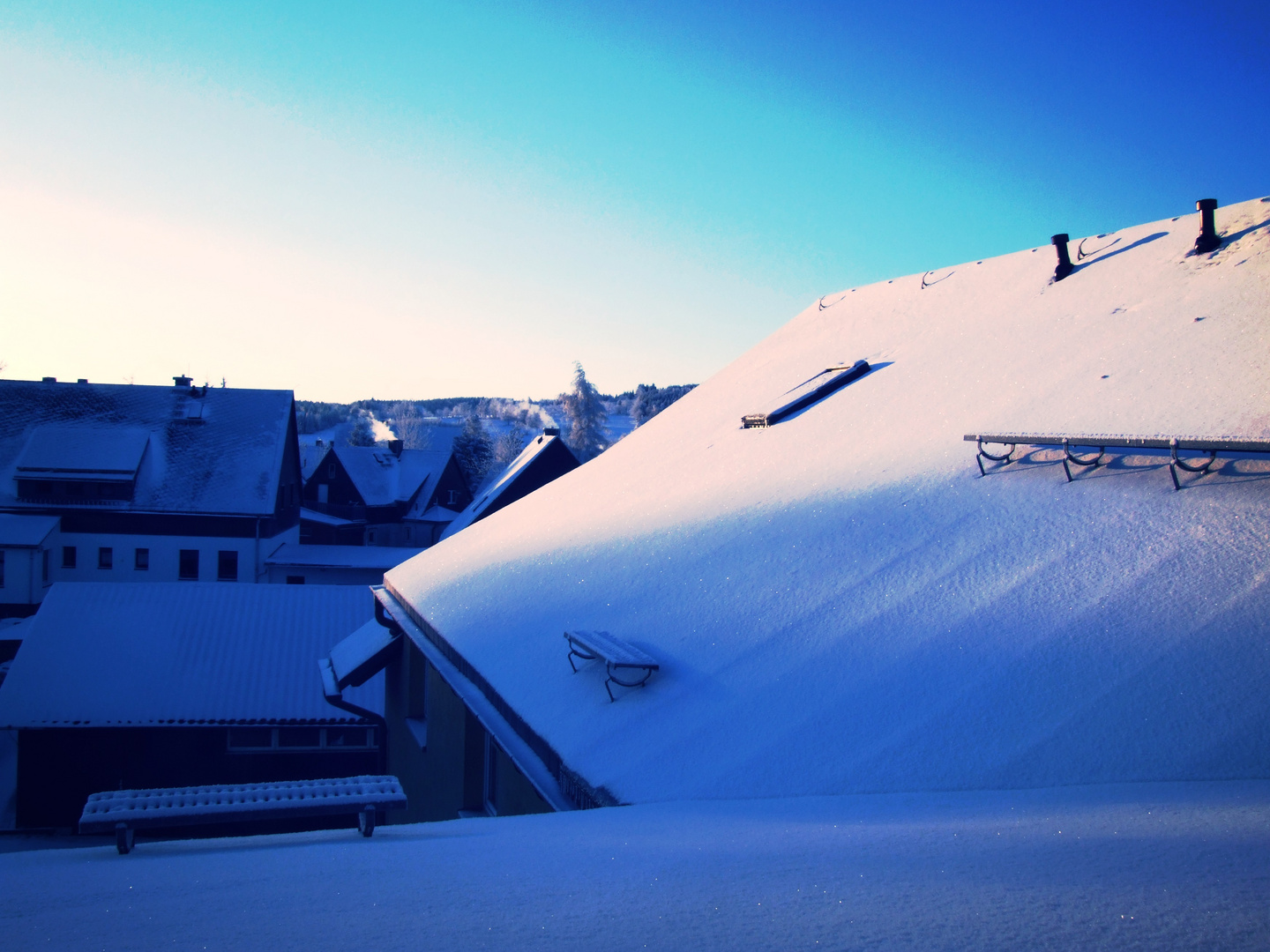 Sonnenaufgang im Winter