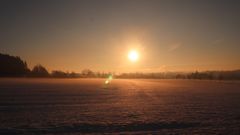 Sonnenaufgang im Winter