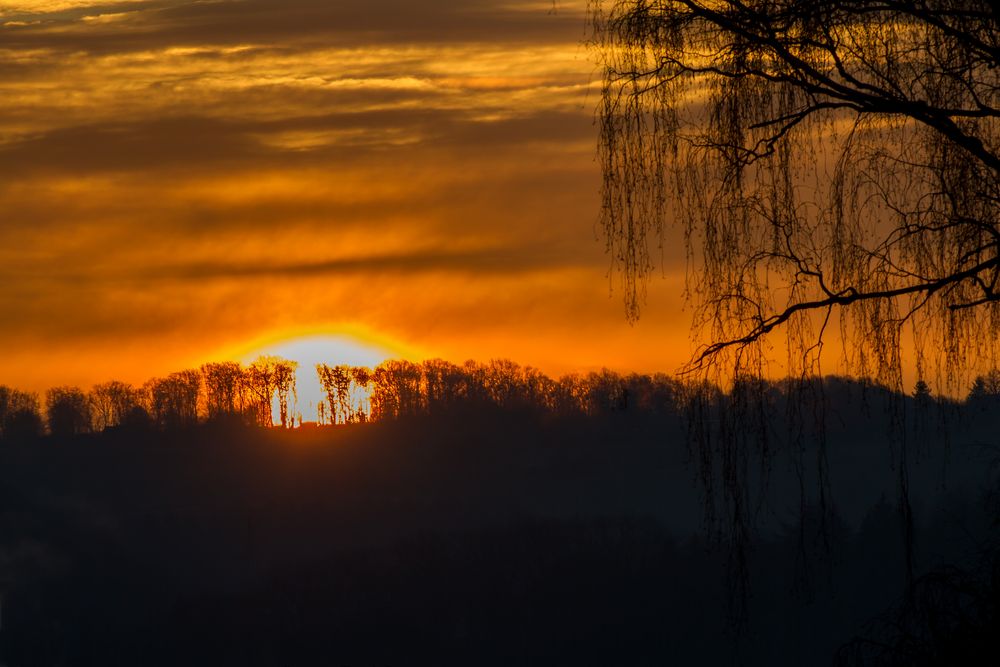 Sonnenaufgang im Winter