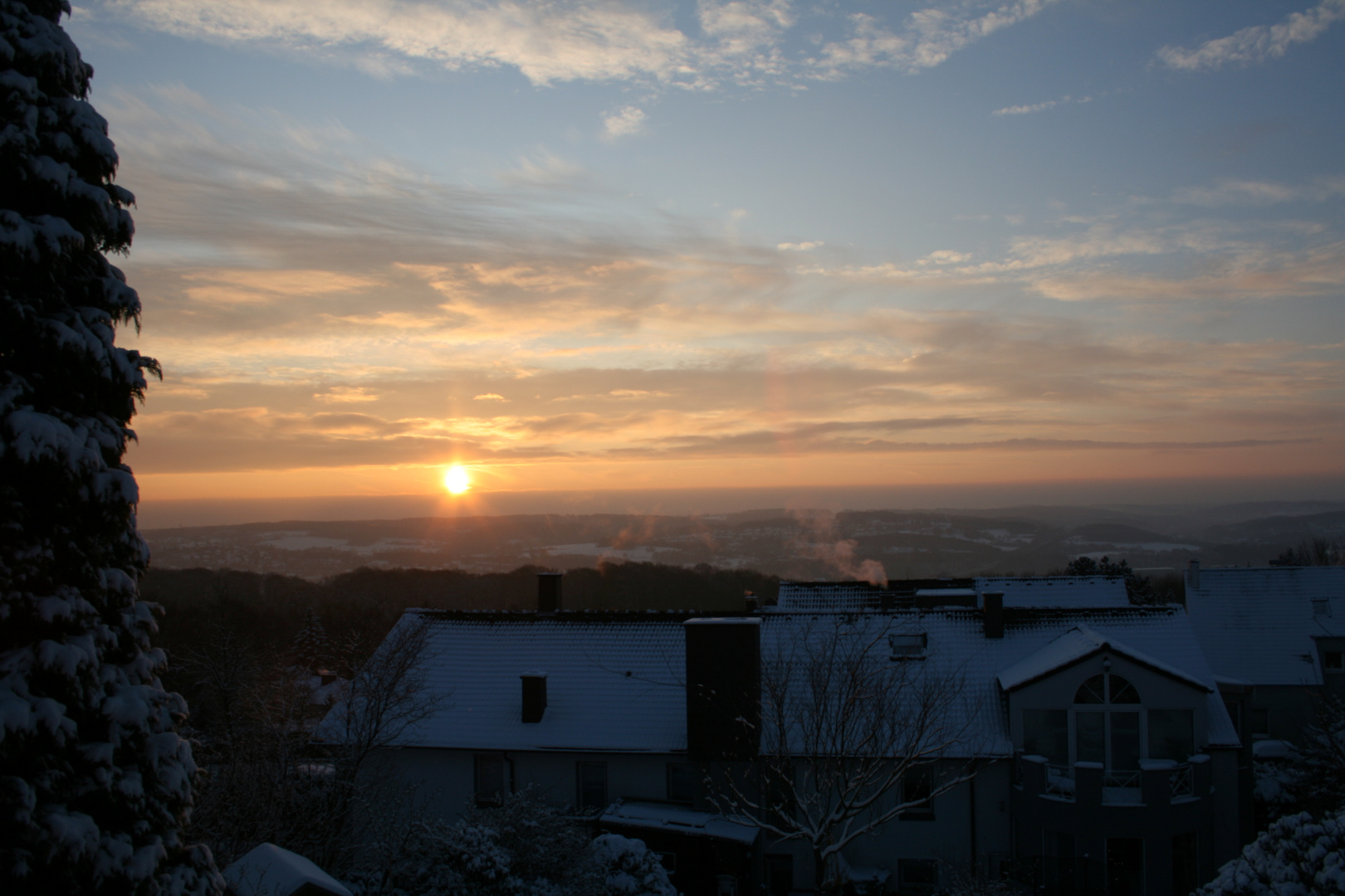 Sonnenaufgang im Winter