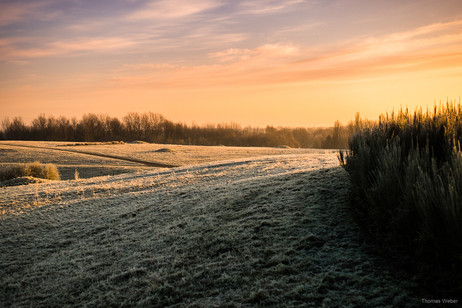 Sonnenaufgang im Winter