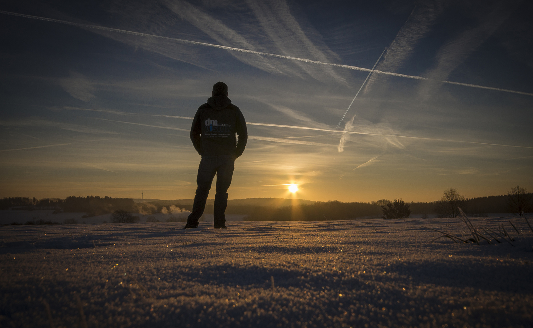 Sonnenaufgang im Winter